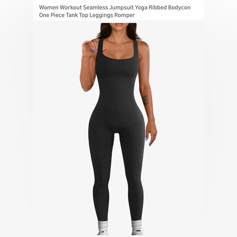 Black Tank Top Jumpsuit